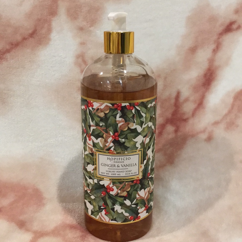 Hopificio Firenze Scented Ginger & Vanilla Luxury Hand Soap XL 33.80oz NWT Italy